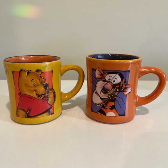 Disney Other - Vintage Winnie The Pooh & Tgger 12 Oz Mugs
